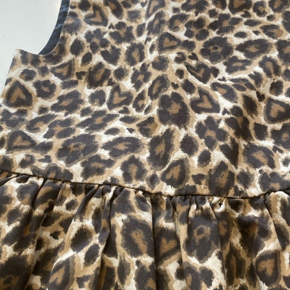 Beautiful leopard print, lined party dress. Girls size 6 - Picture 4 of 8